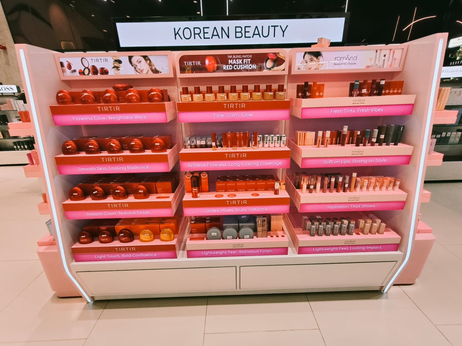 Korean Beauty gondola