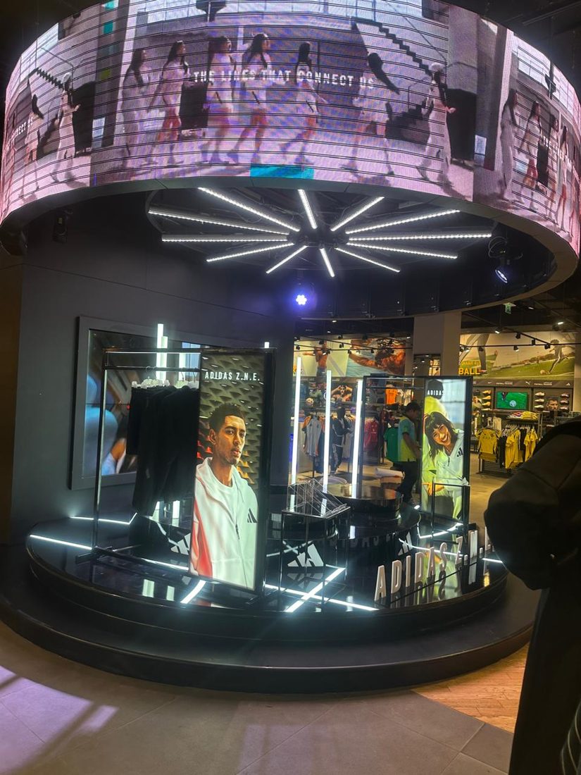 Adidas printed window display