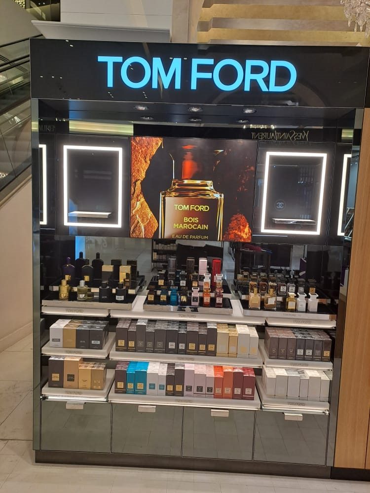 Tom Ford fragrance counter display