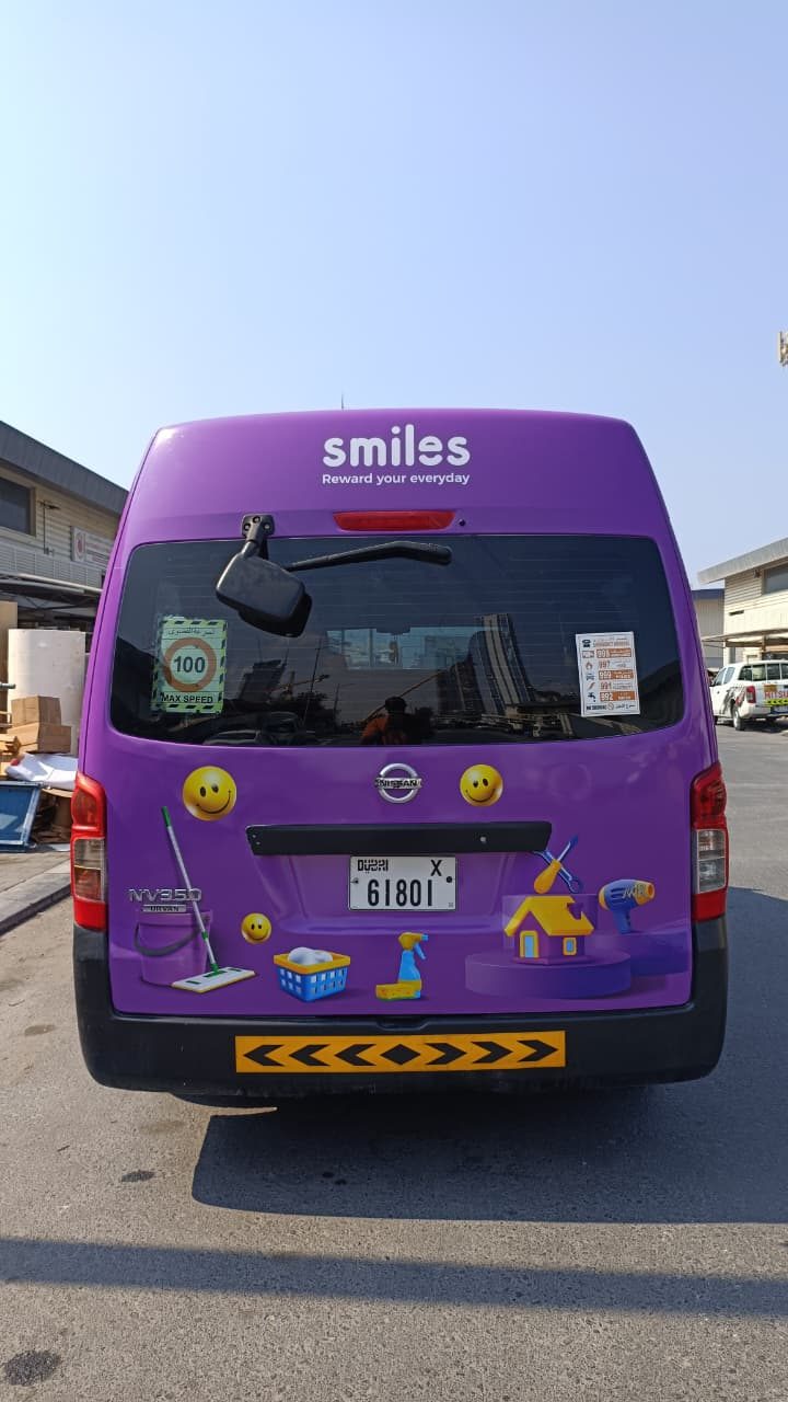 Vehicle Branding digital printing, Rear door graphics