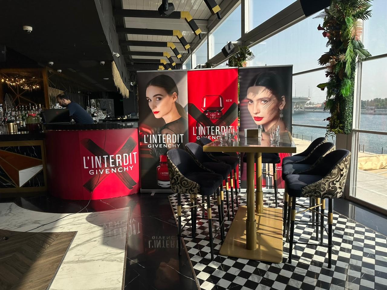 L'Interdit Event event, Lounge and photo wall
