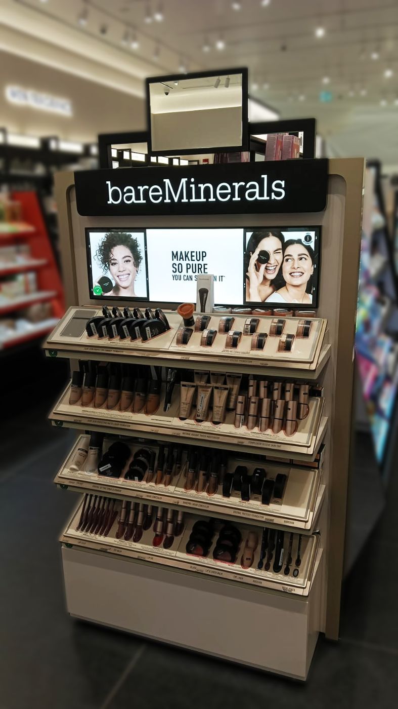 bareMinerals gondola retail display, Display stand