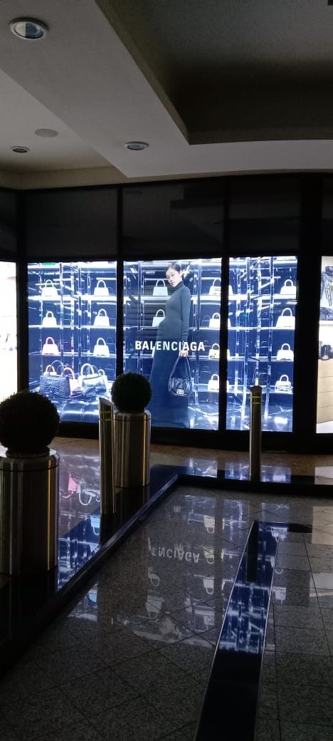 Night Window Display, Lit mall windows