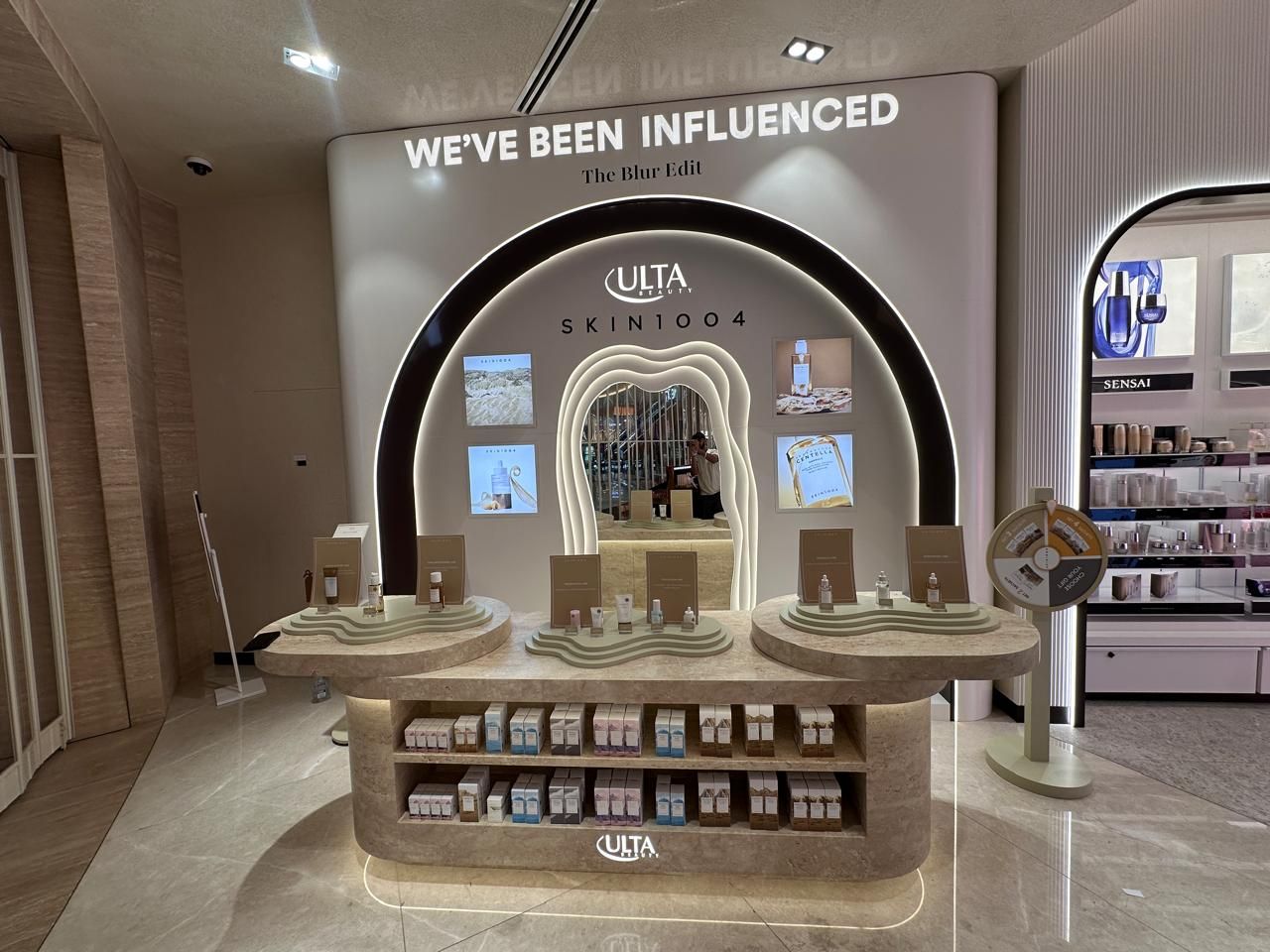 Skin1004 podium at Ulta, Dubai Mall