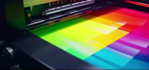 Vibrant colour UV print on the printer bed